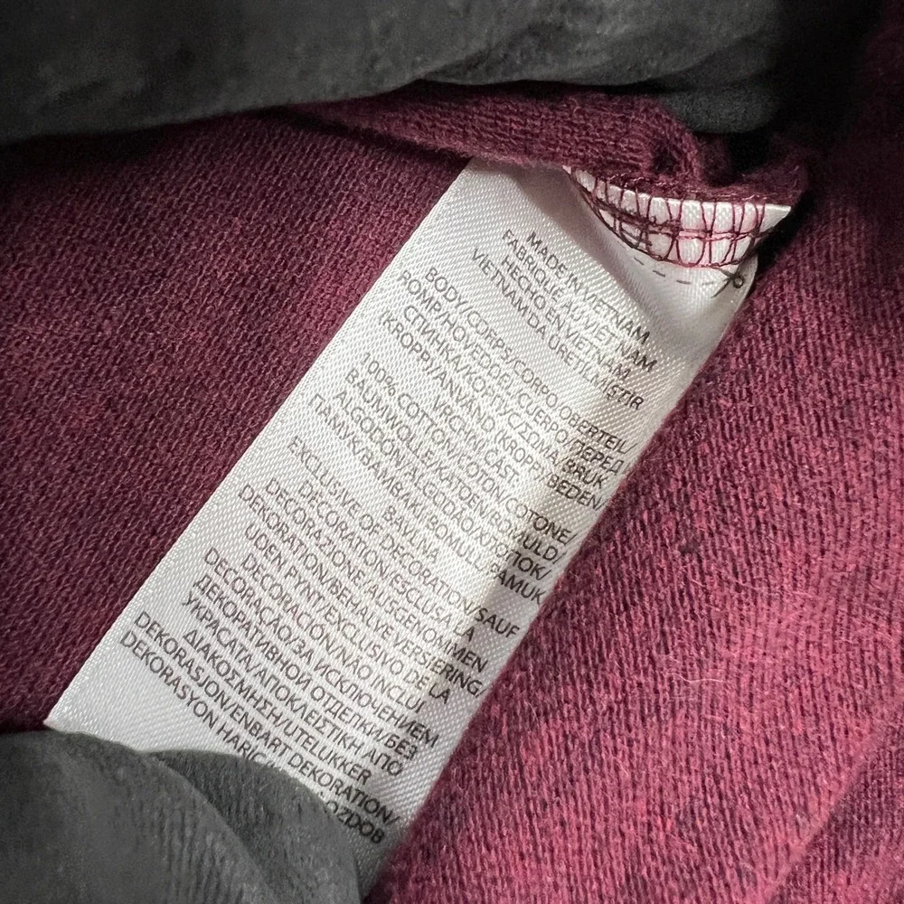 Polo Ralph Lauren Classic Fit Long Sleeve Polo M Burgundy Men Preppy Cotton